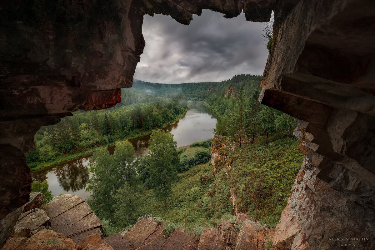 река Юрюзань вид из пещеры - NikitinAleks 
