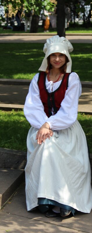 Прекрасная девушка из Немецкой слободы 17 века. - Pavlov Filipp 