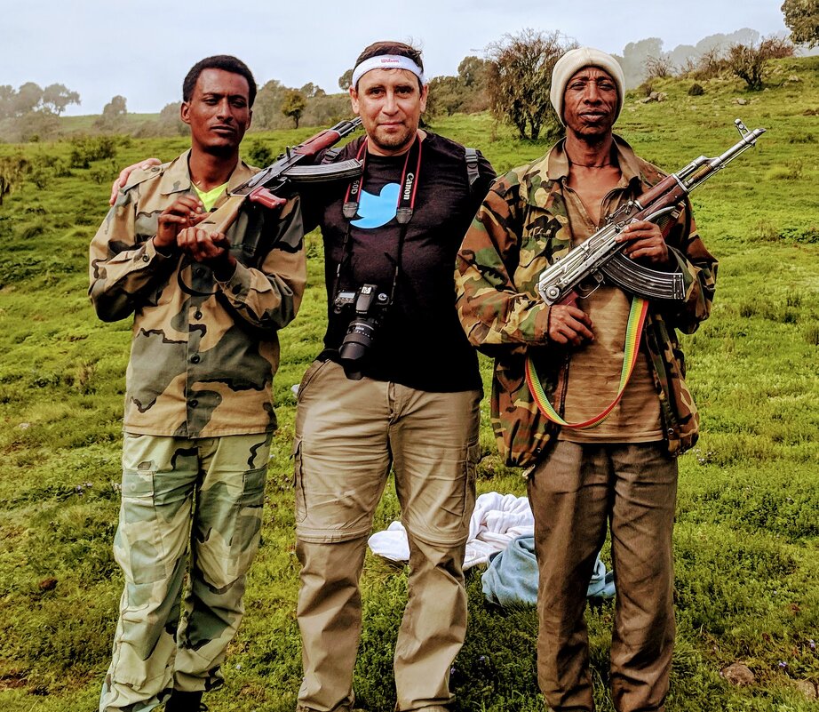 С охранниками в горах Симиен, Эфиопия - Олег Ы