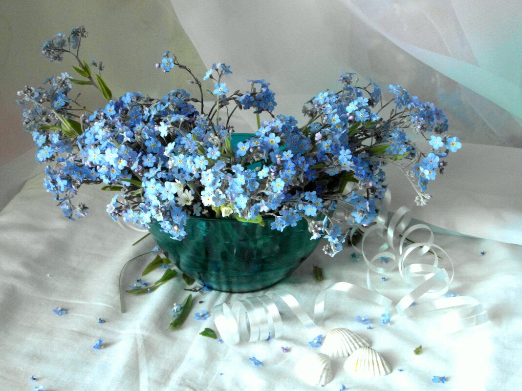 Голубые цветы. - nadyasilyuk Вознюк