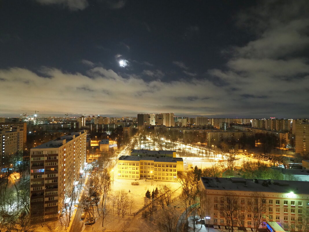 Москва: вид из окна с 15 этажа/ночь - Евгений 