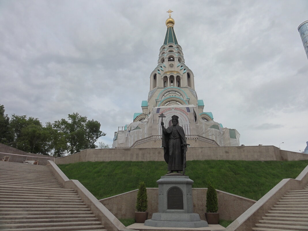 Софийский собор и памятник князю Владимиру - марина ковшова 