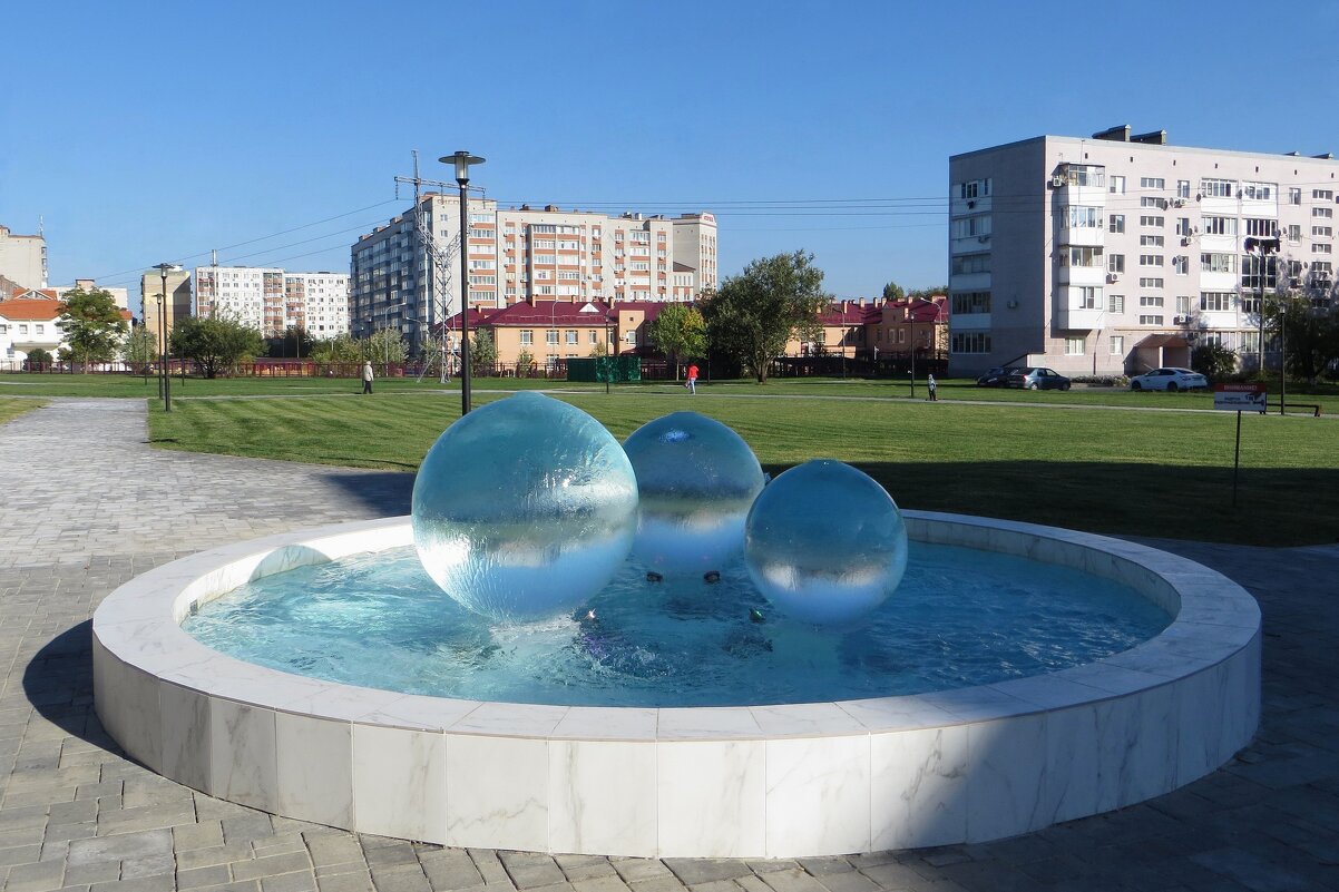 Новый фонтан в Аксае - Татьяна Смоляниченко