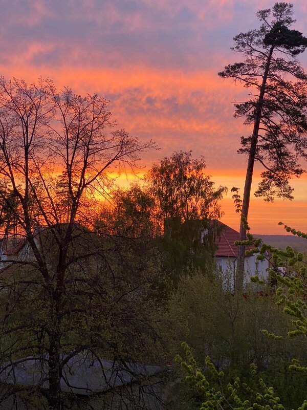 Закат солнца в городе - Нина Колгатина 