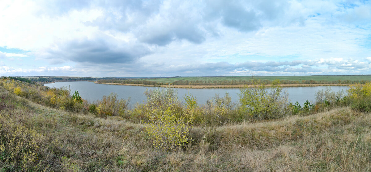 Панорама озера Сухой Несветай - Владимир Лебедев