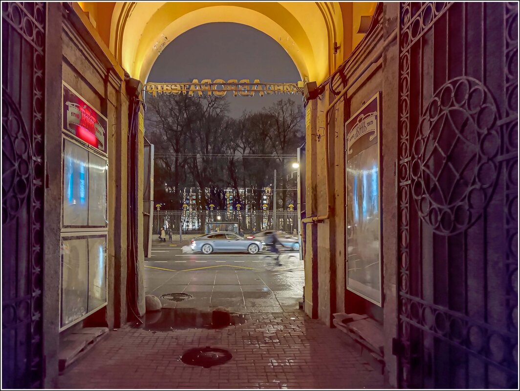 Под аркой "Авроры" на Невском - Любовь Зинченко 