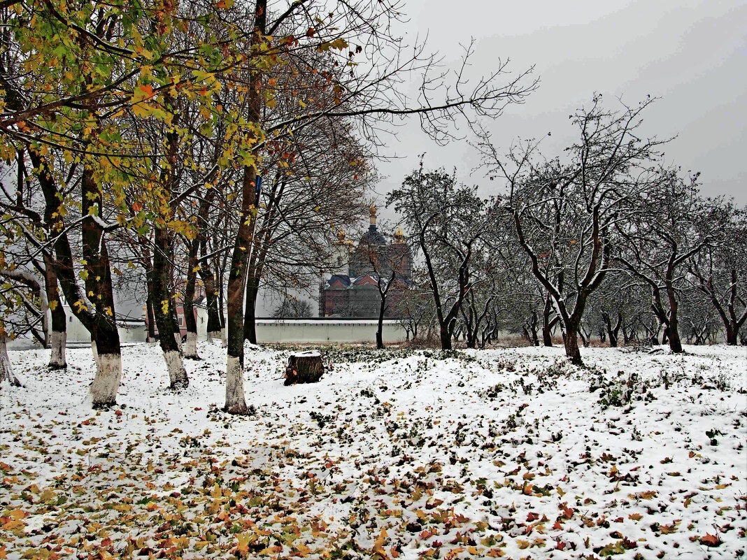 Первый снег у  Свенского монастыря - Евгений 