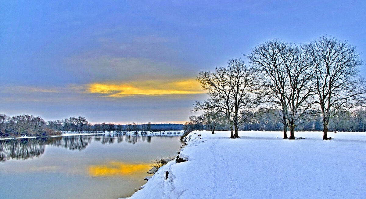 Зимний пейзаж на Андреевском лугу - Евгений 