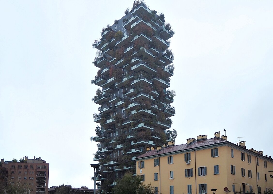 Жилой комплекс "Bosco Verticale" "Вертикальный лес" Милан Италия - wea *