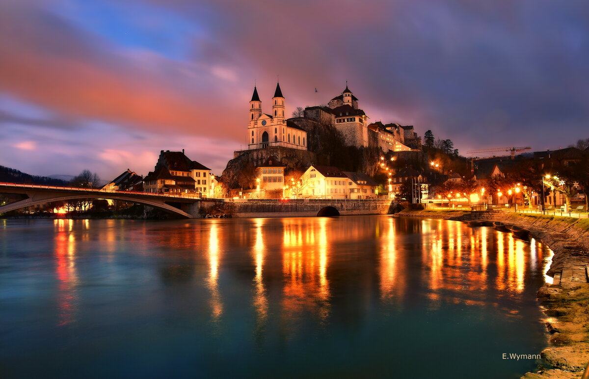 Aarburg by night - Elena Wymann