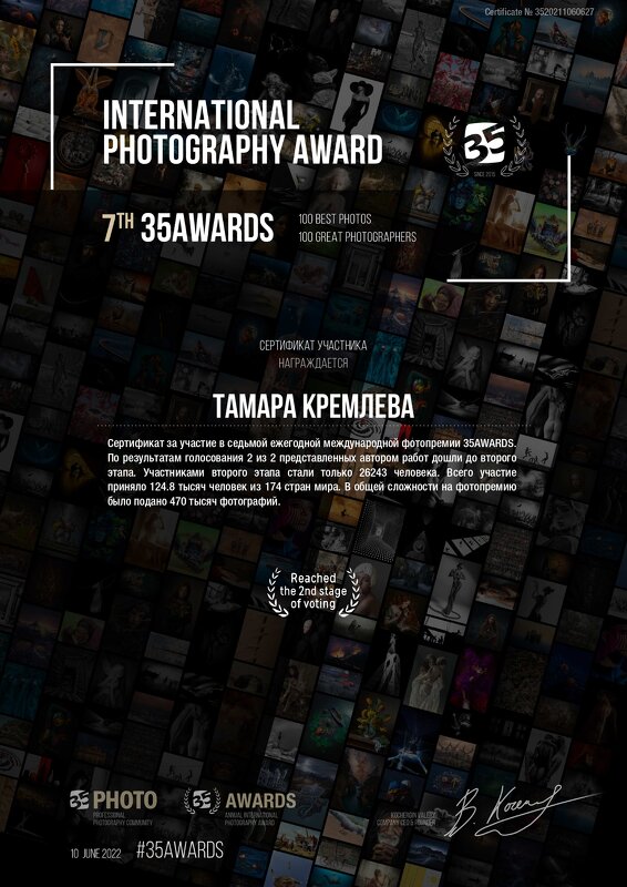 сайт 35 международная ежегодная фотопремия 2021, 2 фото дошли до 2 этапа - tamara kremleva