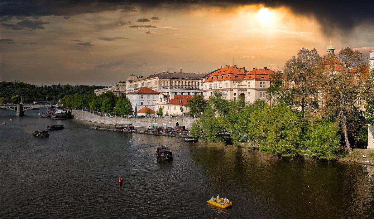 Река Влтава (Прага, Чехия) - Глeб ПЛATOB