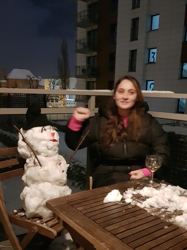 Рождественский снеговик залетел - Наталья (D.Nat@lia)