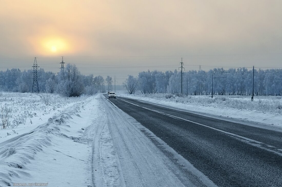 На зимней трассе - Mikhail Irtyshskiy