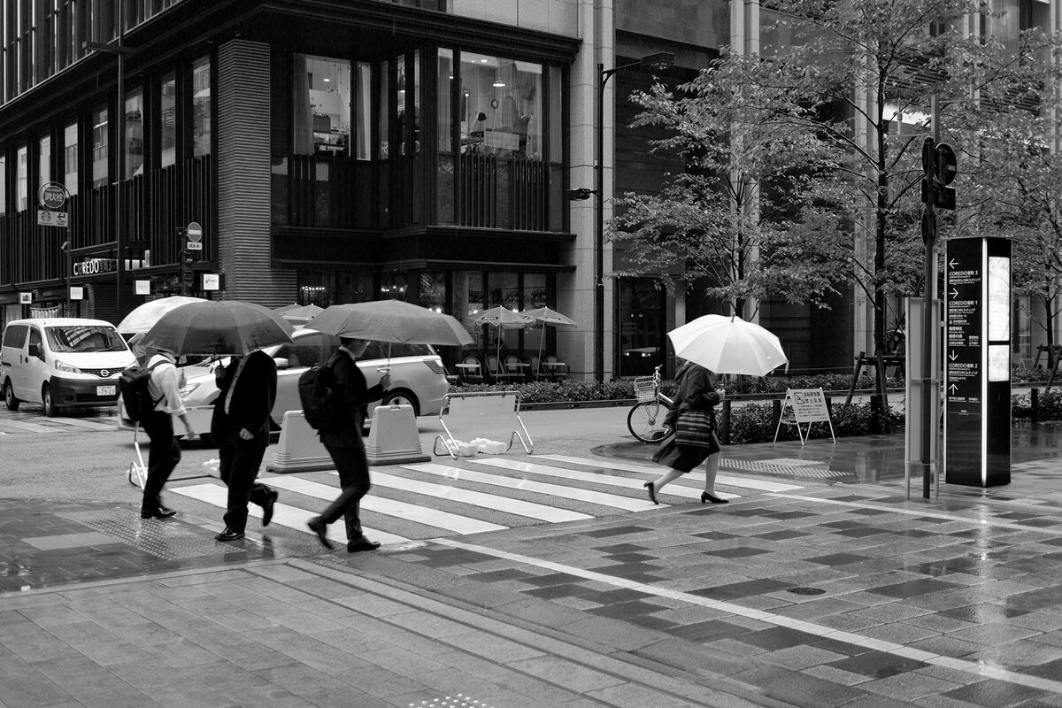 Дождливый день Токио Япония - wea *