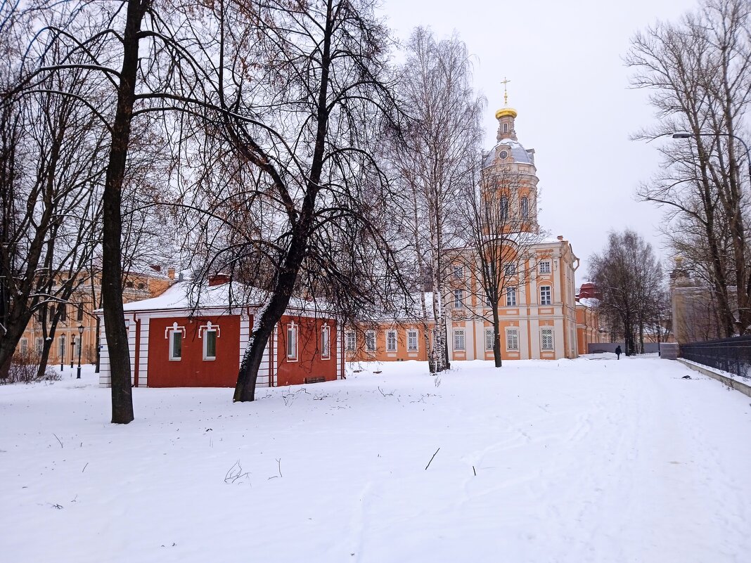 Зимний пейзаж с архитектурой в Петербурге. - Светлана Калмыкова