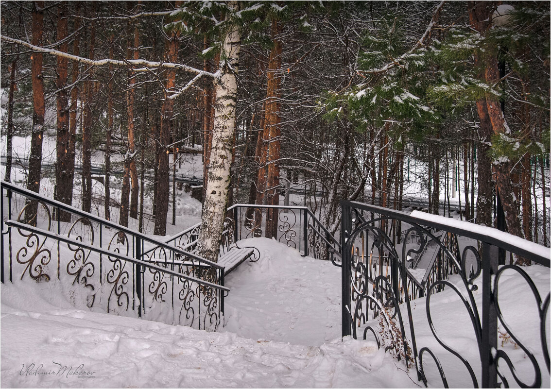 "По лестнице в снегу"© - Владимир Макаров