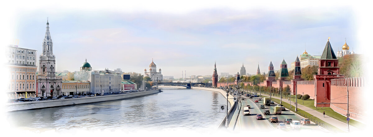 Москва. Вид от Большого Москворецкого моста. - В и т а л и й .... Л а б з о'в