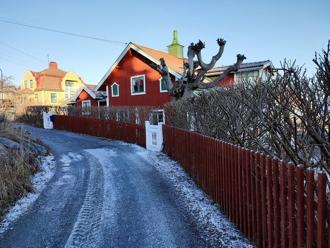 Зимние дачи Швеция Скандинавия - wea *