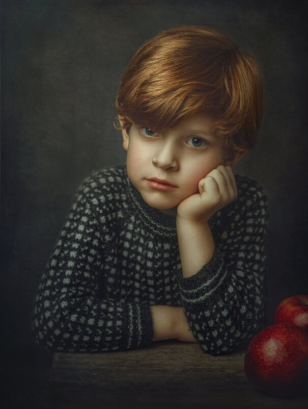 "Портрет мальчика с яблоками" - Дина Агеева