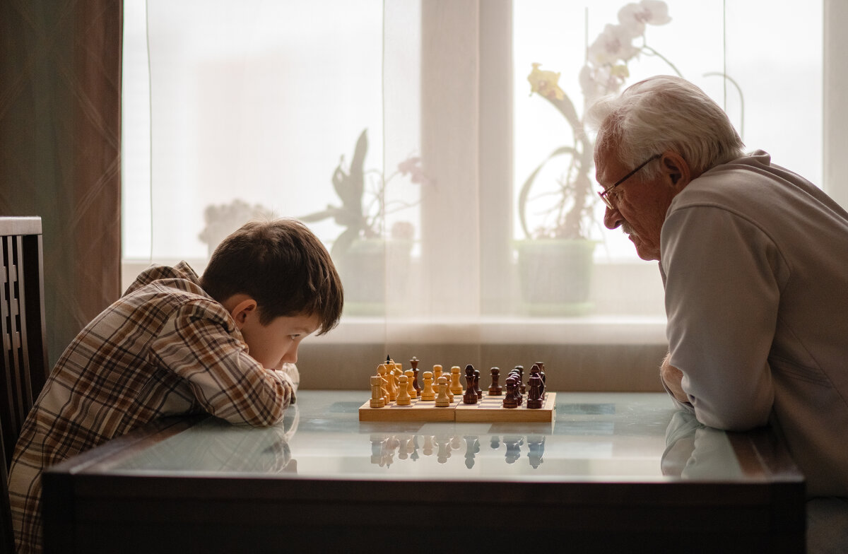 Шахматный бой с внуком - Светлана Королева