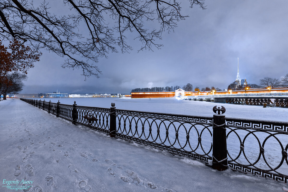 Морозное утро на Неве - Евгений 