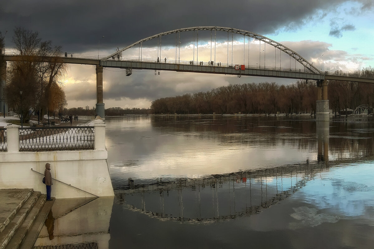 Пешеходный мостик через Сож - Василий Королёв