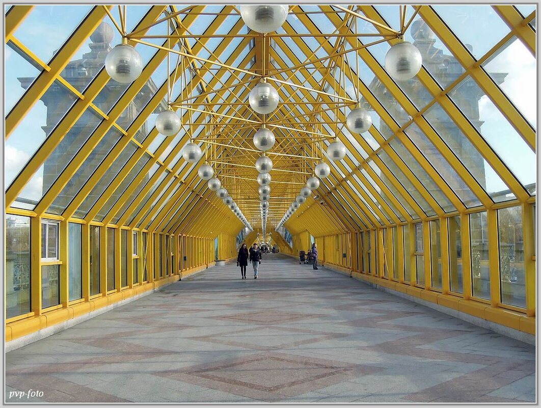 Андреевский мост, вид изнутри - Владимир Попов