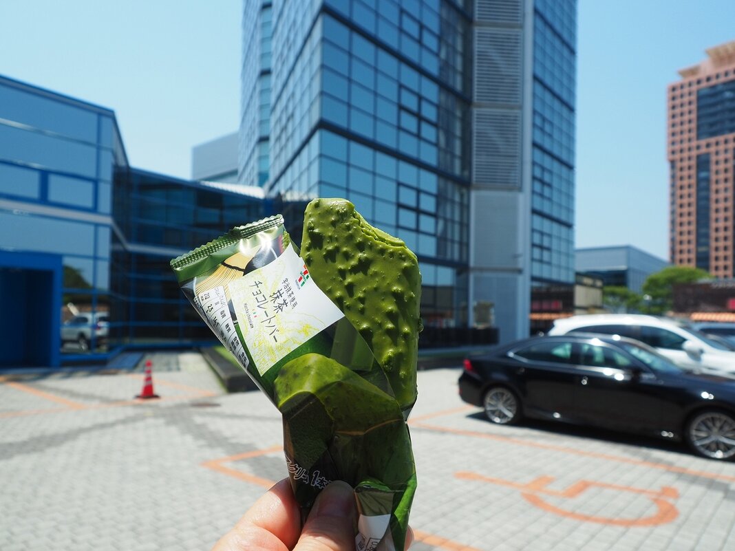 Мороженое с зеленым чаем маття в Японии - wea *