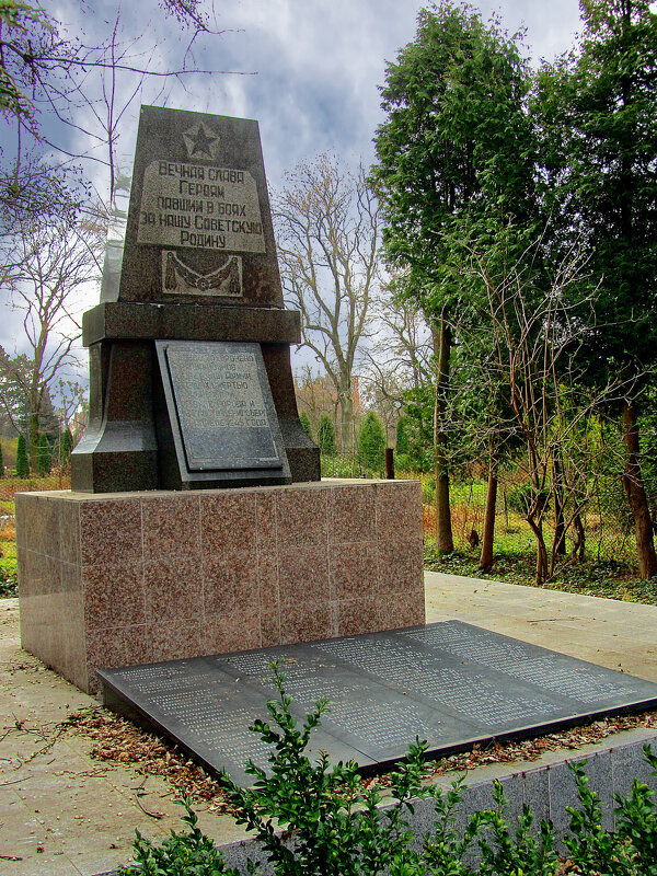 Братская могила в Ботаническом саду - Сергей Карачин