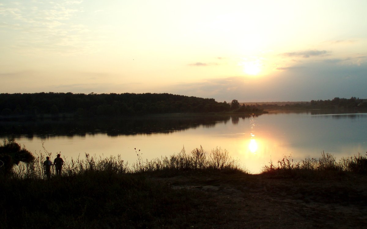 закат на озере - Ольга 
