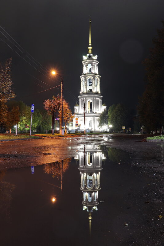 Шуя. Колокольня Воскресенского собора, 196 метров, одно из самых высоких зданий в России в 19 веке. - Сергей Пиголкин