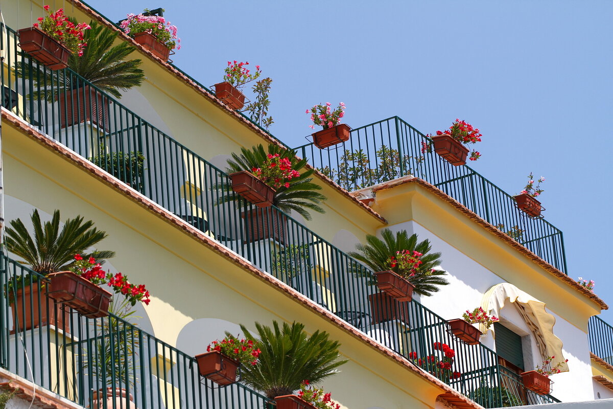 Балконы в цветах - Лютый Дровосек