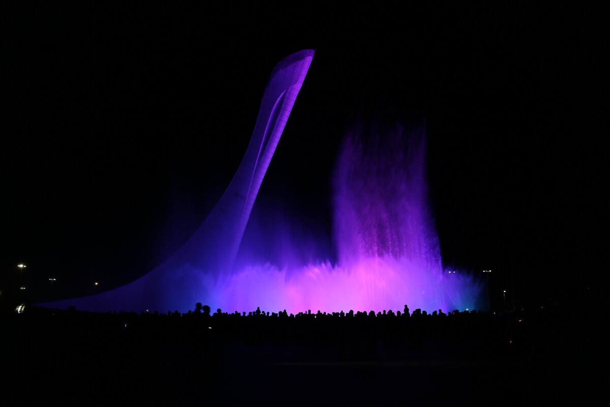 Шоу фонтанов в Олимпийском парке - Ольга 