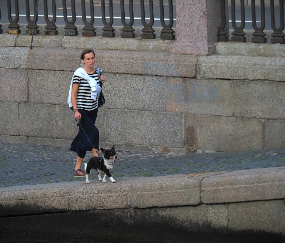 Дама с собачкой на набережной Крюкова канала - Магомед .