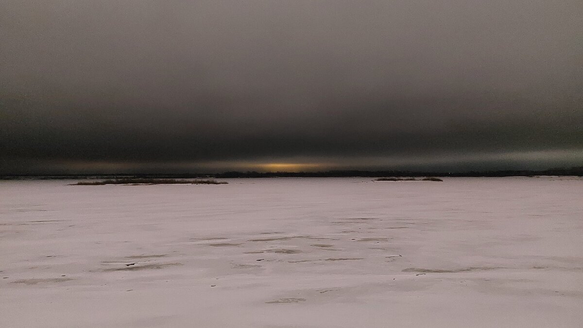 Волга зимой, вид на Бор - Оксана 