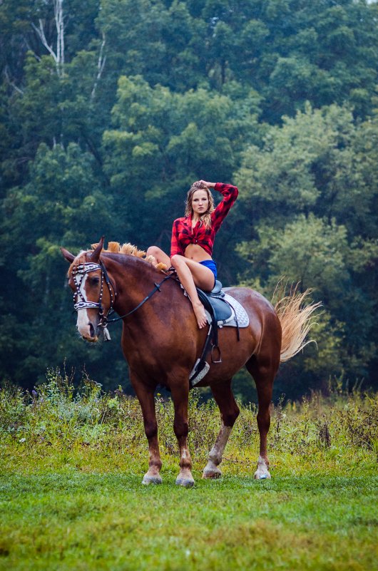 A girl, a horse and rain... - Vladimir Vagner