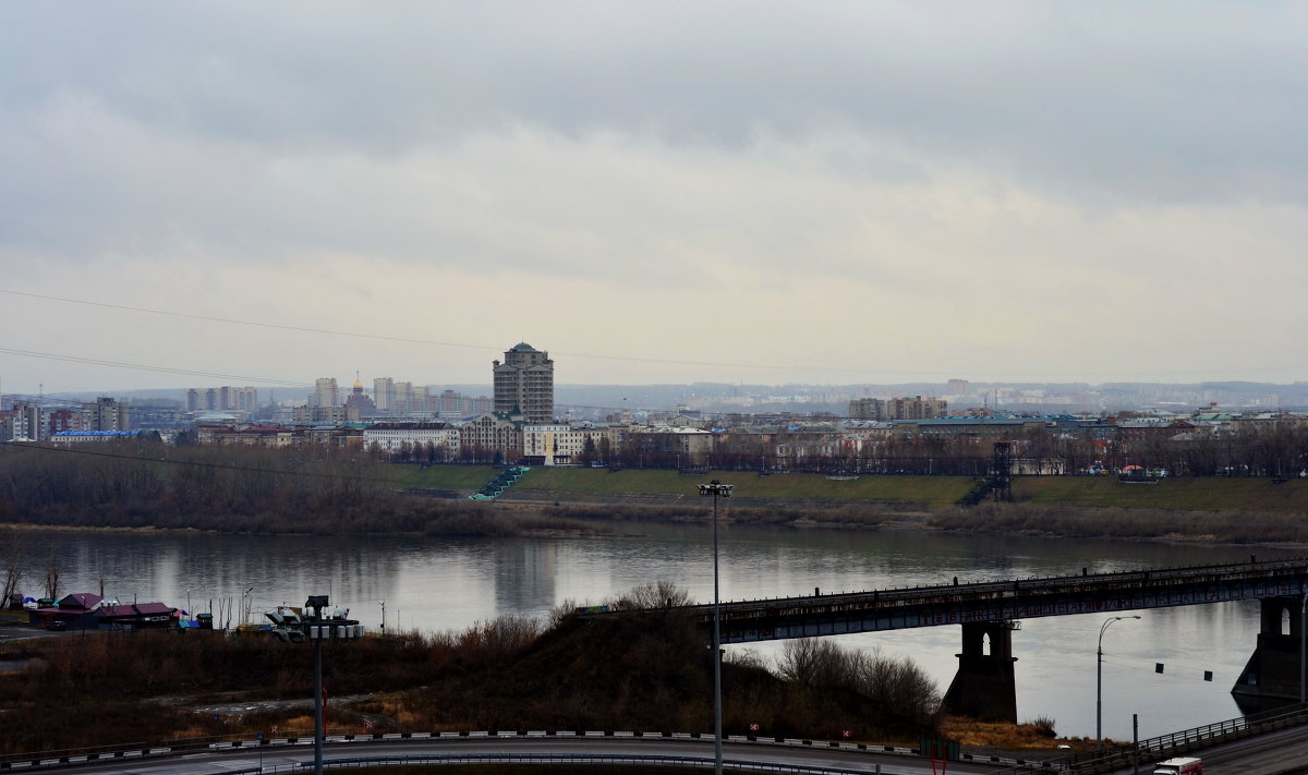 Вид на центр Кемерово с Красной горки - Евгения Сихова