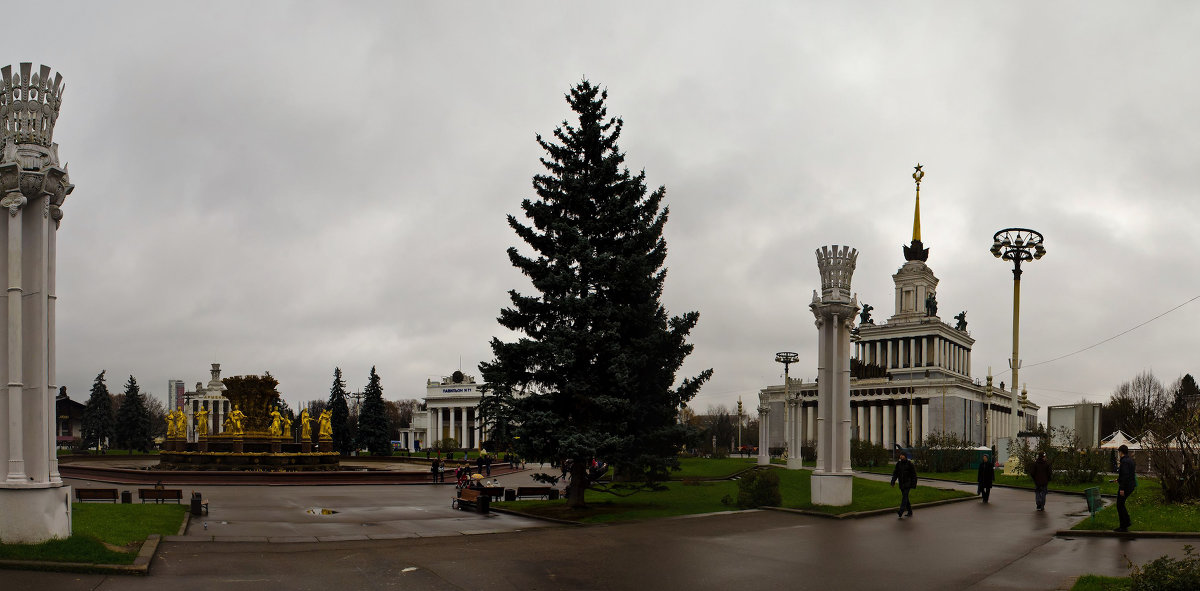 ВВЦ, фонтан дружбы народов, центральный павильон - Кот Шредингера