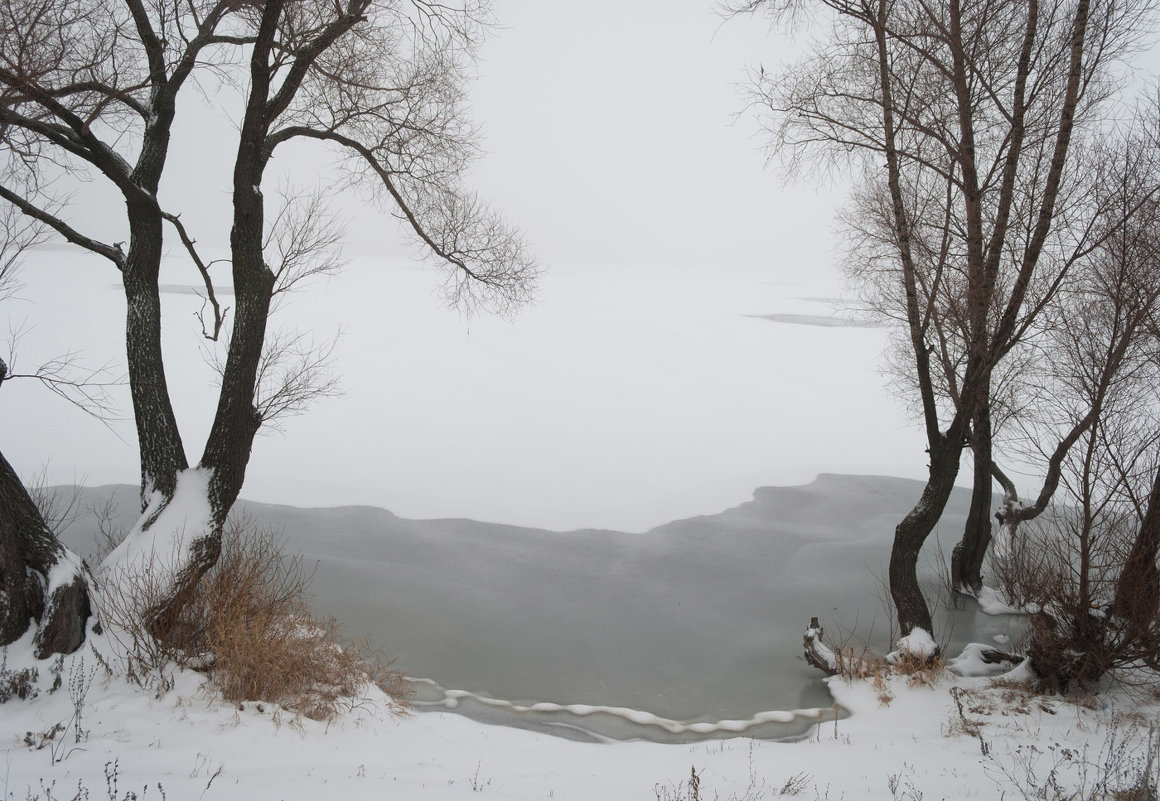 Берег реки в тумане - Валерий Плотников