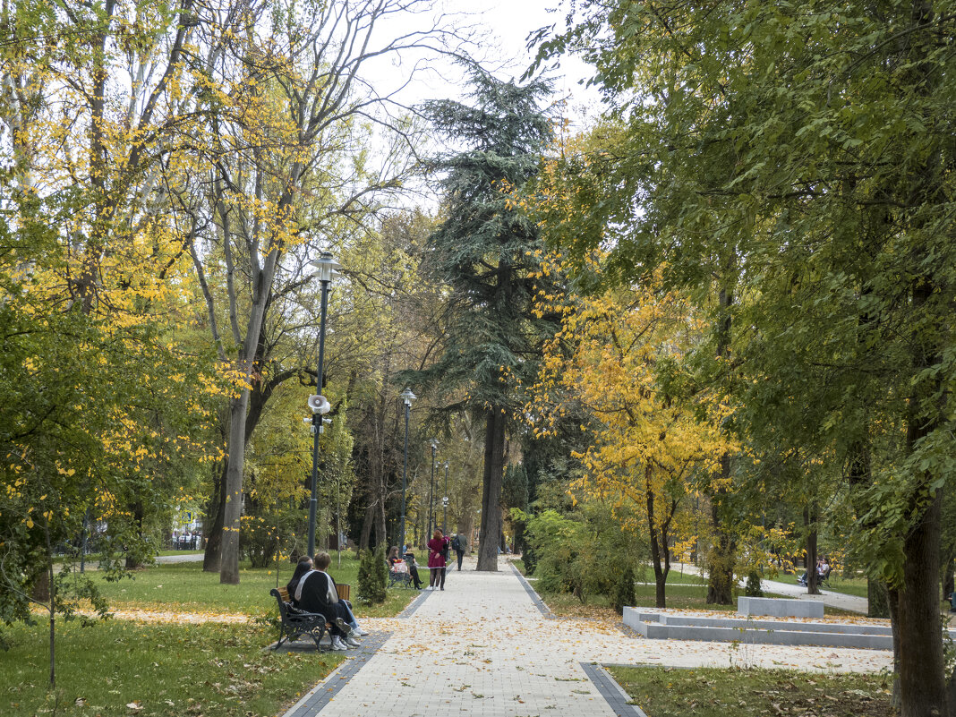 Парк  на бульваре Ленин,осень - Валентин Семчишин