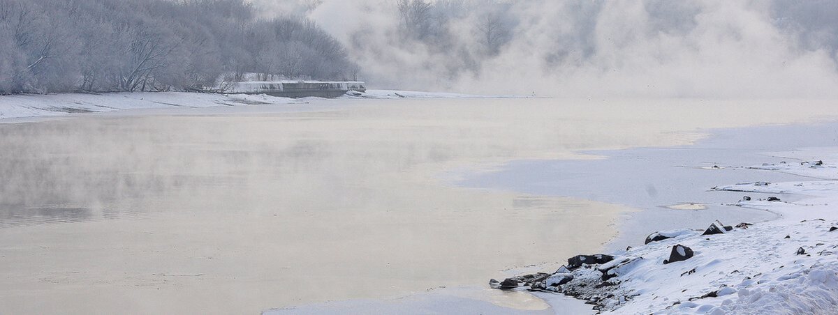 Зима. Туман над водой - Софья 