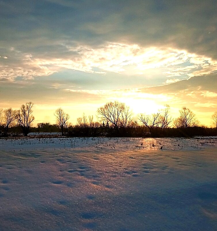 Закат зимой - Елена 