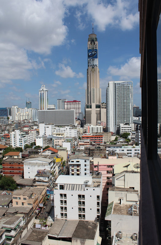 Бангкок, вид направо из окна моего номера - Владимир Шибинский