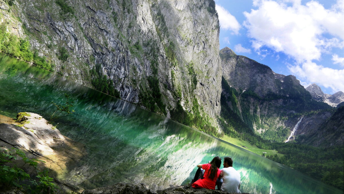 ЛУЧШЕ Гор, могут быть-ТОЛЬКО ГОРЫ... Schanau-Königssee vorbei gefaren. Wasserfall St-Bartholomä. - "The Natural World" Александер