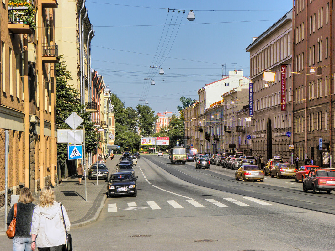 Санкт-Петербург. Английский проспект в месте пересечения его Садовой улицей - Стальбаум Юрий 