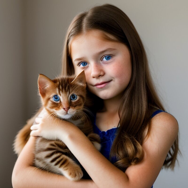 Девочка с котом - Ирина Олехнович