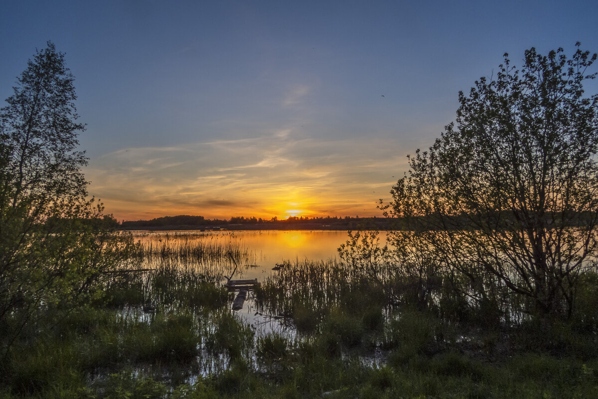 Закат на озере - Сергей Цветков