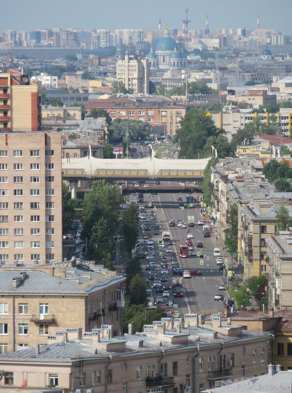 Фрагмент ул. Маршала Говорова (СПб, вид с Кронштадтская ул.,13, к.2) - genar-58 '