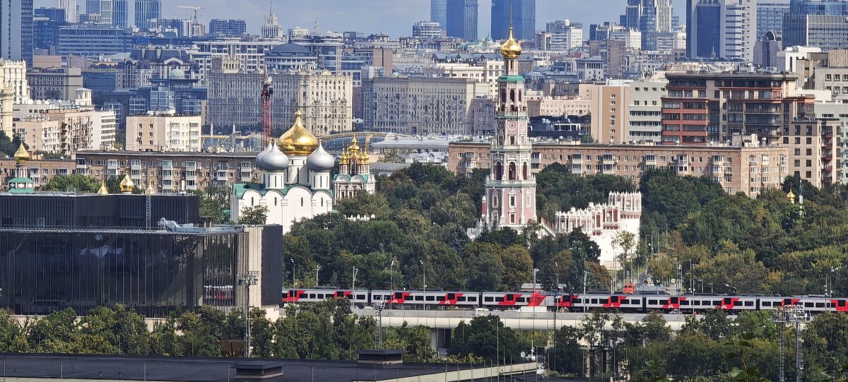 Новодевичий монастырь с Воробьёвых гор - <<< Наташа >>>